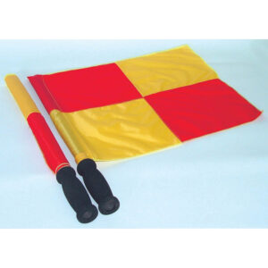 Coppia bandierine guardalinee a scacchi